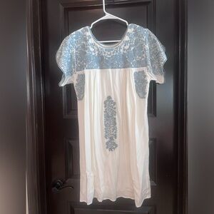 Floral embroidered dress